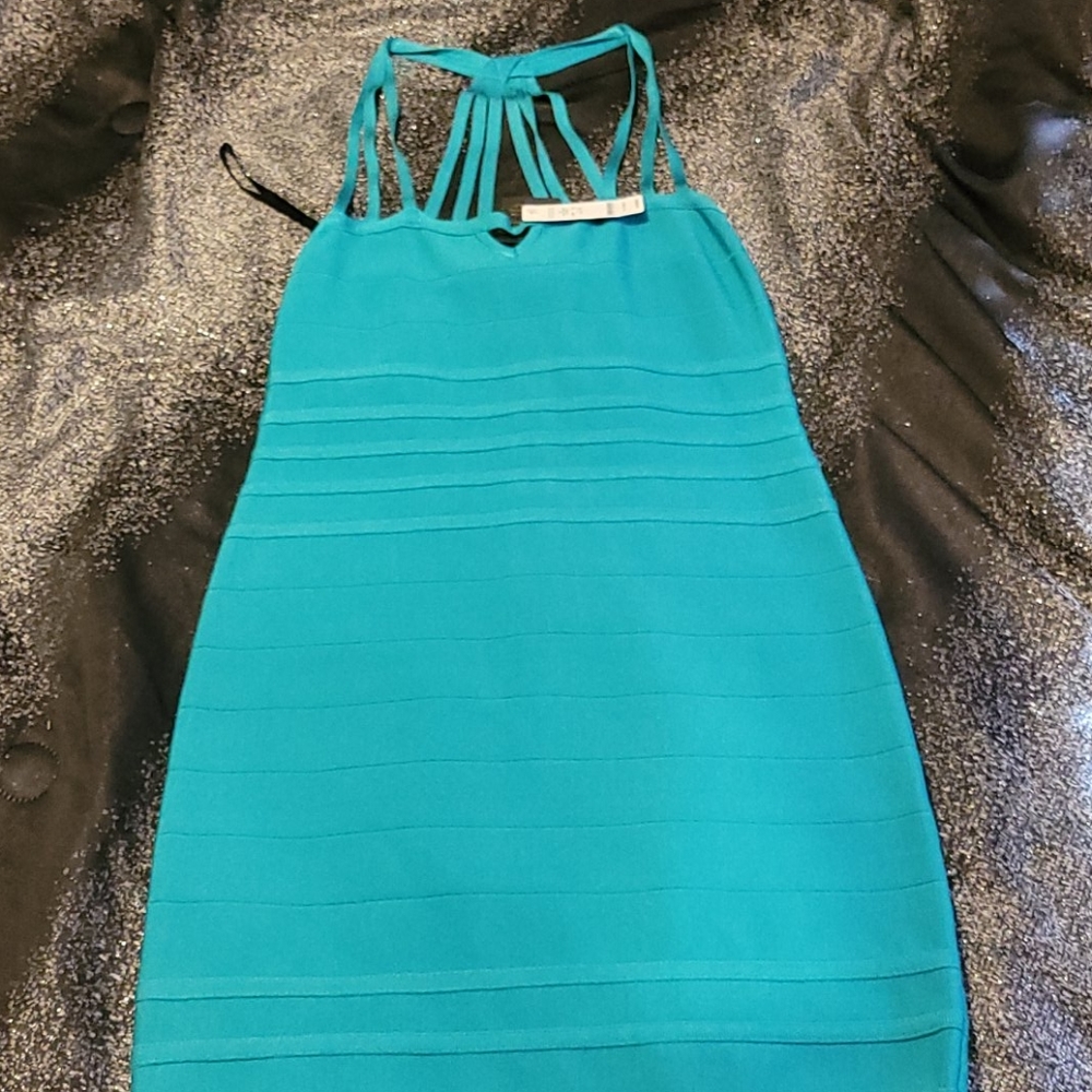 New with tags torquis bandage bebe dresss